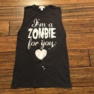 Forever 21 Top Zombie Cutoff Muscle Tank Tee Shirt